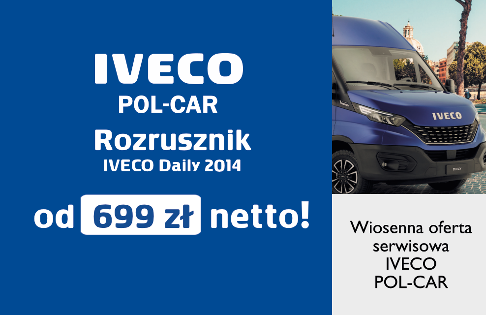 Rozrusznik Iveco Daily 2014 od 699 zł netto